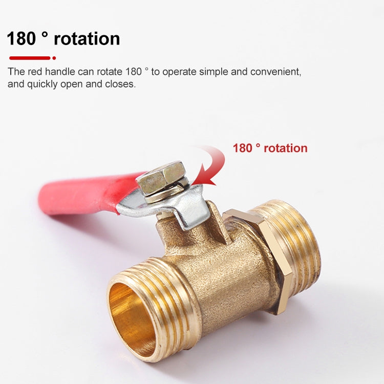 Pneumatic Hose Connector Copper Ball Valve, Inside 2-Barb 8mm, Inside 2-Barb 10mm, Inside 3-Barb 8mm, Inside and Outside 1 1/8 inch, Inside and Outside 2 1/4 inch, Inside and Outside 3 3/8 inch, Inside and Outside 4 1/2 inch, Double Inside 1 1/8 inch  ...