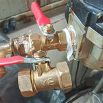 Pneumatic Hose Connector Copper Ball Valve, Inside 2-Barb 8mm, Inside 2-Barb 10mm, Inside 3-Barb 8mm, Inside and Outside 1 1/8 inch, Inside and Outside 2 1/4 inch, Inside and Outside 3 3/8 inch, Inside and Outside 4 1/2 inch, Double Inside 1 1/8 inch  ...