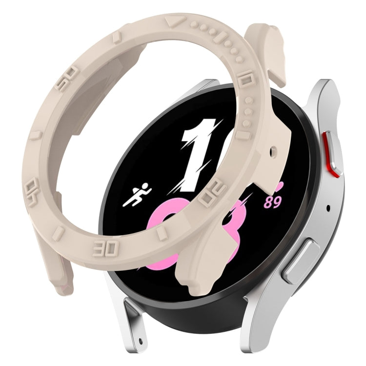 Half Coverage PC Watch Protective Case with Scale, For Samsung Galaxy Watch5 / Watch4 44 mm