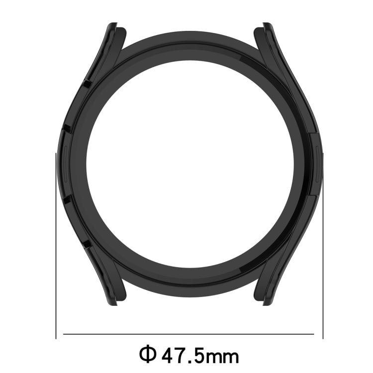 Half Coverage PC Watch Protective Case with Scale, For Samsung Galaxy Watch5 / Watch4 44 mm