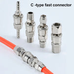 10pcs C-type Self-lock Air Tube Pneumatic Quick Fitting Connector, PF-20, PF-30, PF-40, PH-20, PH-30, PH-40, PM-20, PM-30, PM-40, PP-20, PP-30, PP-40, SF-20, SF-30, SF-40, SH-20, SH-30, SH-40, SM-20, SM-30, SM-40, SP-20, SP-30, SP-40, SF+PF-20, SF+PF-3...
