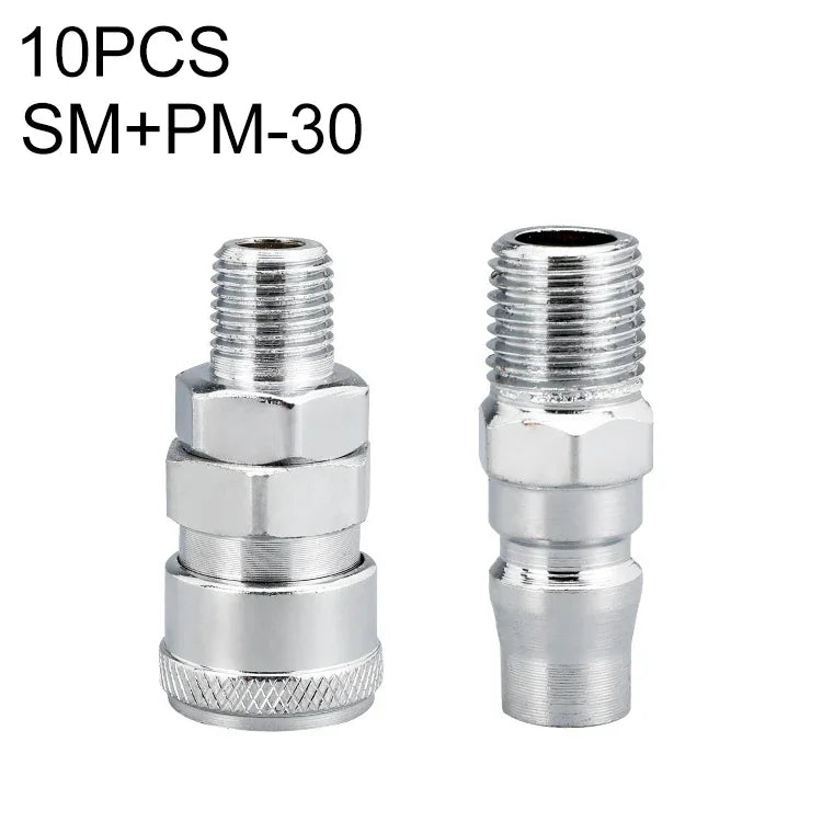 10pcs C-type Self-lock Air Tube Pneumatic Quick Fitting Connector, PF-20, PF-30, PF-40, PH-20, PH-30, PH-40, PM-20, PM-30, PM-40, PP-20, PP-30, PP-40, SF-20, SF-30, SF-40, SH-20, SH-30, SH-40, SM-20, SM-30, SM-40, SP-20, SP-30, SP-40, SF+PF-20, SF+PF-3...