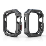 TPU + PC Carbon Fiber Shockproof Case For Apple Watch, Ultra 3 / 2 / 1 49mm