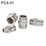 LAIZE Nickel Plated Copper Male Thread Straight Pneumatic Quick Connector, PC4-01, PC4-02, PC4-M5, PC6-01, PC6-02, PC6-03, PC6-04, PC6-M5, PC8-01, PC8-02, PC8-03, PC8-04, PC10-01, PC10-02, PC10-03, PC10-04, PC12-01, PC12-02, PC12-03, PC12-04, PC14-02  ...