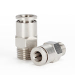 LAIZE Nickel Plated Copper Male Thread Straight Pneumatic Quick Connector, PC4-01, PC4-02, PC4-M5, PC6-01, PC6-02, PC6-03, PC6-04, PC6-M5, PC8-01, PC8-02, PC8-03, PC8-04, PC10-01, PC10-02, PC10-03, PC10-04, PC12-01, PC12-02, PC12-03, PC12-04, PC14-02  ...
