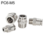 LAIZE Nickel Plated Copper Male Thread Straight Pneumatic Quick Connector, PC4-01, PC4-02, PC4-M5, PC6-01, PC6-02, PC6-03, PC6-04, PC6-M5, PC8-01, PC8-02, PC8-03, PC8-04, PC10-01, PC10-02, PC10-03, PC10-04, PC12-01, PC12-02, PC12-03, PC12-04, PC14-02  ...