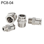 LAIZE Nickel Plated Copper Male Thread Straight Pneumatic Quick Connector, PC4-01, PC4-02, PC4-M5, PC6-01, PC6-02, PC6-03, PC6-04, PC6-M5, PC8-01, PC8-02, PC8-03, PC8-04, PC10-01, PC10-02, PC10-03, PC10-04, PC12-01, PC12-02, PC12-03, PC12-04, PC14-02  ...