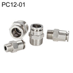 LAIZE Nickel Plated Copper Male Thread Straight Pneumatic Quick Connector, PC4-01, PC4-02, PC4-M5, PC6-01, PC6-02, PC6-03, PC6-04, PC6-M5, PC8-01, PC8-02, PC8-03, PC8-04, PC10-01, PC10-02, PC10-03, PC10-04, PC12-01, PC12-02, PC12-03, PC12-04, PC14-02  ...