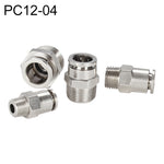 LAIZE Nickel Plated Copper Male Thread Straight Pneumatic Quick Connector, PC4-01, PC4-02, PC4-M5, PC6-01, PC6-02, PC6-03, PC6-04, PC6-M5, PC8-01, PC8-02, PC8-03, PC8-04, PC10-01, PC10-02, PC10-03, PC10-04, PC12-01, PC12-02, PC12-03, PC12-04, PC14-02  ...