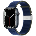 Metal Buckle Nylon Strap, For Apple Watch Series 8&7 41mm / SE 2&6&SE&5&4 40mm / 3&2&1 38mm, For Apple Watch Ultra 49mm / Series 8&7 45mm / SE 2&6&SE&5&4 44mm / 3&2&1 42mm