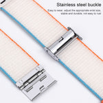 Metal Buckle Nylon Strap, For Apple Watch Series 8&7 41mm / SE 2&6&SE&5&4 40mm / 3&2&1 38mm, For Apple Watch Ultra 49mm / Series 8&7 45mm / SE 2&6&SE&5&4 44mm / 3&2&1 42mm