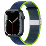 Metal Buckle Nylon Strap, For Apple Watch Series 8&7 41mm / SE 2&6&SE&5&4 40mm / 3&2&1 38mm, For Apple Watch Ultra 49mm / Series 8&7 45mm / SE 2&6&SE&5&4 44mm / 3&2&1 42mm