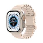 Ocean Style Silicone Watch Band, For Apple Watch Ultra 49mm / Series 8&7 45mm / SE 2&6&SE&5&4 44mm / 3&2&1 42mm, For Apple Watch Series 8&7 41mm / SE 2&6&SE&5&4 40mm / 3&2&1 38mm