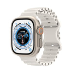 Ocean Style Silicone Watch Band, For Apple Watch Ultra 49mm / Series 8&7 45mm / SE 2&6&SE&5&4 44mm / 3&2&1 42mm, For Apple Watch Series 8&7 41mm / SE 2&6&SE&5&4 40mm / 3&2&1 38mm