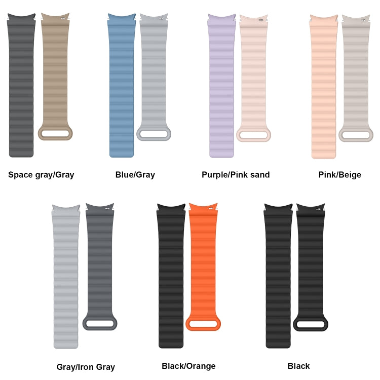For Samsung Galaxy Watch5 Silicone Magnetic Watch Band, 20mm, 22mm