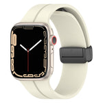 Solid Color Silicone Watch Band, For Apple Watch Series 8&7 41mm / SE 2&6&SE&5&4 40mm / 3&2&1 38mm, For Apple Watch Ultra 49mm / Series 8&7 45mm / SE 2&6&SE&5&4 44mm