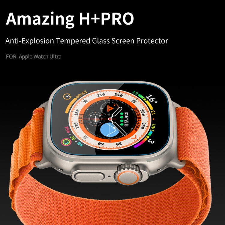 NILLKIN H+Pro 0.2mm 9H Explosion-proof Tempered Glass Film, For Apple Watch Ultra 49mm