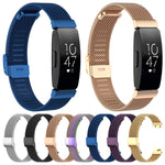 Stainless Steel Metal Mesh Wrist Strap Watch Band for Fitbit Inspire / Inspire HR / Ace 2, Size: S, Size: L