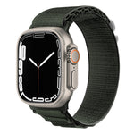 Silver Buckle Nylon Watch Band, For Apple Watch Ultra 49mm / Series 8&7 45mm / SE 2&6&SE&5&4 44mm, For Apple Watch Series 8&7 41mm / SE 2&6&SE&5&4 40mm / 3&2&1 38mm