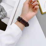 Gerilltes Uhrenarmband aus echtem Leder, für Samsung Galaxy Watch5 40 mm / 44 mm