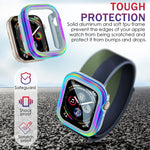 Aluminum Alloy + TPU 2 in 1 Protective Case, For Apple Watch Ultra 3 / 2 / 1 49mm, For Apple Watch  Series 9 / 8 / 7 45mm, For Apple Watch Series 6 / 5 / 4 / SE 44mm, For Apple Watch Series 9 / 8 / 7 41mm, For Apple Watch Series 6 / 5 / 4 / SE 40mm