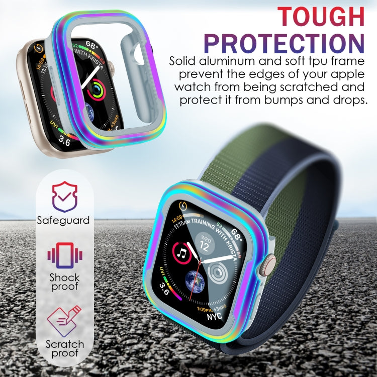 Aluminum Alloy + TPU 2 in 1 Protective Case, For Apple Watch Ultra 3 / 2 / 1 49mm, For Apple Watch  Series 9 / 8 / 7 45mm, For Apple Watch Series 6 / 5 / 4 / SE 44mm, For Apple Watch Series 9 / 8 / 7 41mm, For Apple Watch Series 6 / 5 / 4 / SE 40mm