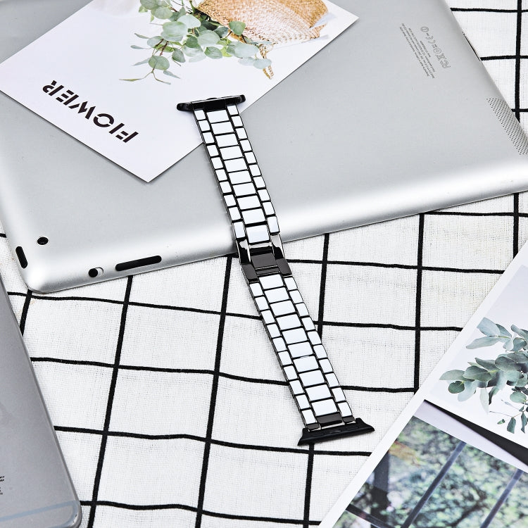 Epoxy Metal Watchband, For Apple Watc 5 & 4 44mm / 3 & 2 & 1 42mm