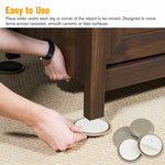 32 in 1 25mm Round Table Chairs Non-slip Foot Mat, 32 in 1 25mm