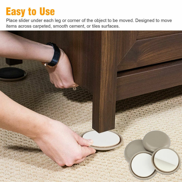 32 in 1 25mm Round Table Chairs Non-slip Foot Mat, 32 in 1 25mm