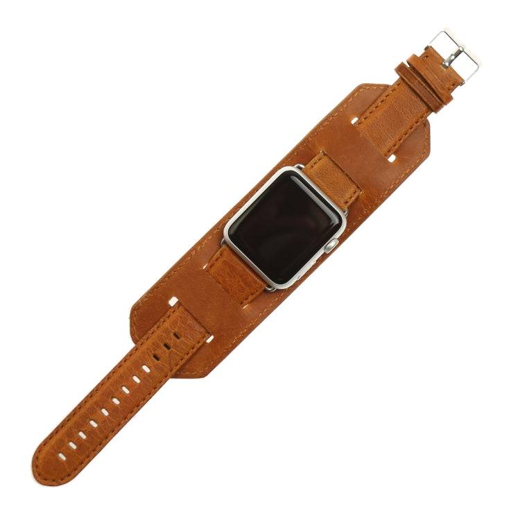 Crazy Horse Texture Bracelet Watchband, For Apple Watch 5 & 4 40mm / 3 & 2 & 1 38mm, For Apple Watch 5 & 4 44mm / 3 & 2 & 1 42mm