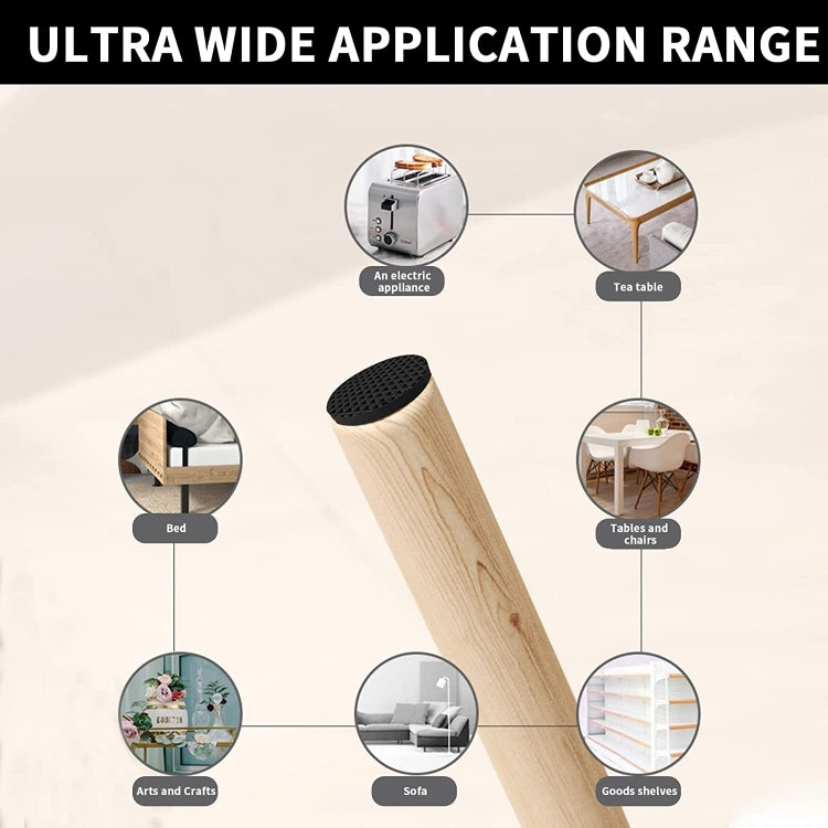 40 in 1 38mm Round Plaid EVA Table Sofa Slip-proof Noise-reducing Foot Pads, 38mm