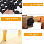 2pcs 22mm Round Plaid EVA Table Sofa Slip-proof Noise-reducing Foot Pads, 22mm