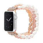 Pearl Crystal Watchband, For Apple Watch 5 & 4 40mm / 3 & 2 & 1 38mm, For Apple Watch 5 & 4 44mm / 3 & 2 & 1 42mm