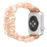 Pearl Crystal Watchband, For Apple Watch 5 & 4 40mm / 3 & 2 & 1 38mm, For Apple Watch 5 & 4 44mm / 3 & 2 & 1 42mm