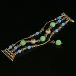 Leuchtendes Achat-Armband, für Apple Watch 5 &amp; 4 (40 mm), 3, 2 &amp; 1 (38 mm), Apple Watch Ultra (49 mm), Series 8 &amp; 7 (45 mm), SE 2 &amp; 6, SE, 5 &amp; 4 (44 mm) und 3, 2 &amp; 1 (42 mm)