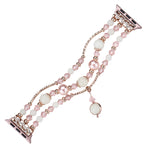 Leuchtendes Achat-Armband, für Apple Watch 5 &amp; 4 (40 mm), 3, 2 &amp; 1 (38 mm), Apple Watch Ultra (49 mm), Series 8 &amp; 7 (45 mm), SE 2 &amp; 6, SE, 5 &amp; 4 (44 mm) und 3, 2 &amp; 1 (42 mm)