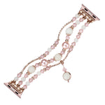 Leuchtendes Achat-Armband, für Apple Watch 5 &amp; 4 (40 mm), 3, 2 &amp; 1 (38 mm), Apple Watch Ultra (49 mm), Series 8 &amp; 7 (45 mm), SE 2 &amp; 6, SE, 5 &amp; 4 (44 mm) und 3, 2 &amp; 1 (42 mm)