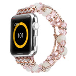 Leuchtendes Achat-Armband, für Apple Watch 5 &amp; 4 (40 mm), 3, 2 &amp; 1 (38 mm), Apple Watch Ultra (49 mm), Series 8 &amp; 7 (45 mm), SE 2 &amp; 6, SE, 5 &amp; 4 (44 mm) und 3, 2 &amp; 1 (42 mm)