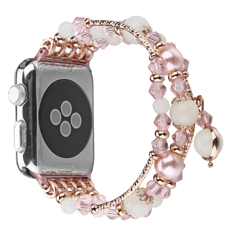 Leuchtendes Achat-Armband, für Apple Watch 5 &amp; 4 (40 mm), 3, 2 &amp; 1 (38 mm), Apple Watch Ultra (49 mm), Series 8 &amp; 7 (45 mm), SE 2 &amp; 6, SE, 5 &amp; 4 (44 mm) und 3, 2 &amp; 1 (42 mm)
