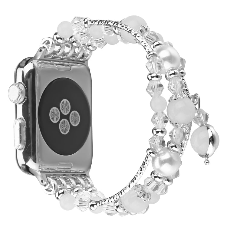 Leuchtendes Achat-Armband, für Apple Watch 5 & 4 (40 mm), 3, 2 & 1 (38 mm), Apple Watch Ultra (49 mm), Series 8 & 7 (45 mm), SE 2 & 6, SE, 5 & 4 (44 mm) und 3, 2 & 1 (42 mm)