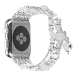 Leuchtendes Achat-Armband, für Apple Watch 5 &amp; 4 (40 mm), 3, 2 &amp; 1 (38 mm), Apple Watch Ultra (49 mm), Series 8 &amp; 7 (45 mm), SE 2 &amp; 6, SE, 5 &amp; 4 (44 mm) und 3, 2 &amp; 1 (42 mm)