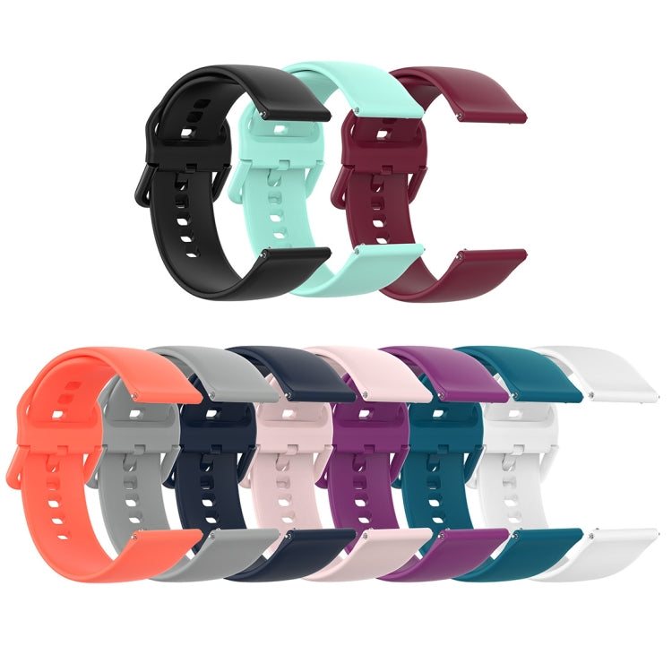 Color Buckle Silicone Wrist Strap Watch Band for Fitbit Versa 2 / Versa / Versa Lite / Blaze, Size: S, Size: L