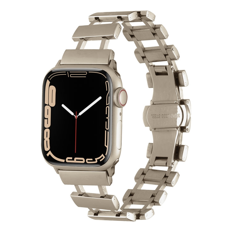 Hollow Stainless Steel Watch Band, For Apple Watch Ultra 49mm / Series 8&7 45mm, For Apple Watch Series 8&7 41mm / SE 2&6&SE&5&4 40mm