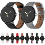 Round Tail Genuine Leather Watch Band, For Google Pixel Watch 4 / 3 / 2 / 1 41mm