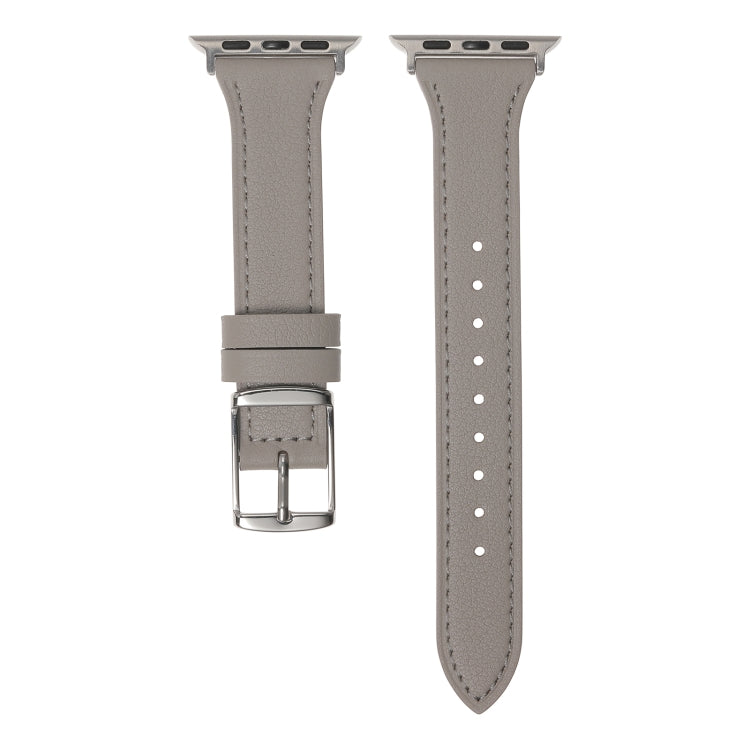 Genuine Leather Breathable Watch Band For Apple Watch, Series 8&7 45mm / SE 2&6&SE&5&4 44mm / 3&2&1 42mm, Series 8&7 41mm / SE 2&6&SE&5&4 40mm / 3&2&1 38mm