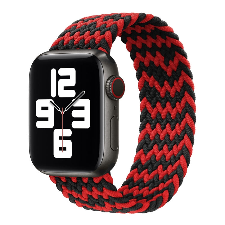 Nylon Single-turn Braided Watch Band For Apple Watch Series 8&7 41mm / SE 2&6&SE&5&4 40mm / 3&2&1 38mm, For Apple Watch Series 8&7 41mm,135mm, For Apple Watch Series 8&7 41mm, 135mm