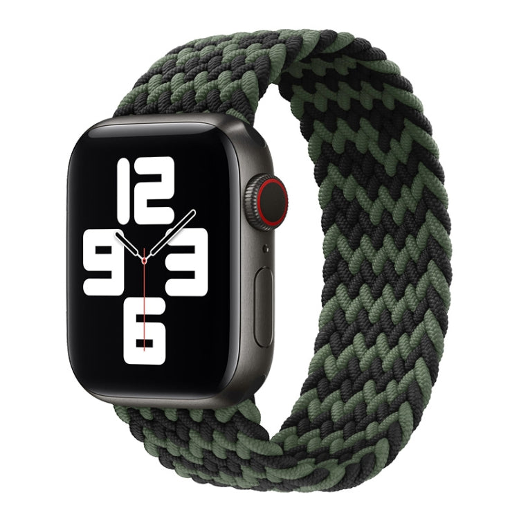 Nylon Single-turn Braided Watch Band For Apple Watch Series 8&7 41mm / SE 2&6&SE&5&4 40mm / 3&2&1 38mm, For Apple Watch Series 8&7 41mm,135mm, For Apple Watch Series 8&7 41mm, 135mm