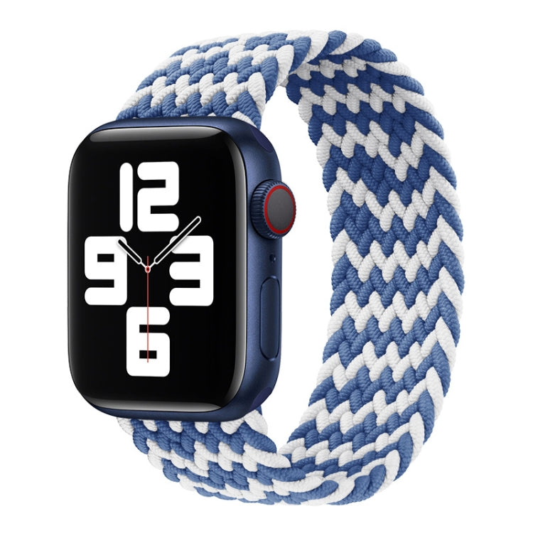 Nylon Single-turn Braided Watch Band For Apple Watch Series 8&7 41mm / SE 2&6&SE&5&4 40mm / 3&2&1 38mm, For Apple Watch Series 8&7 41mm,135mm, For Apple Watch Series 8&7 41mm, 135mm