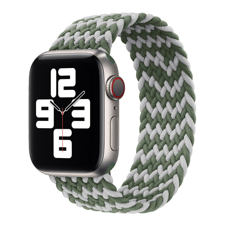 Nylon Single-turn Braided Watch Band For Apple Watch Series 8&7 41mm / SE 2&6&SE&5&4 40mm / 3&2&1 38mm, For Apple Watch Series 8&7 41mm,135mm, For Apple Watch Series 8&7 41mm, 135mm