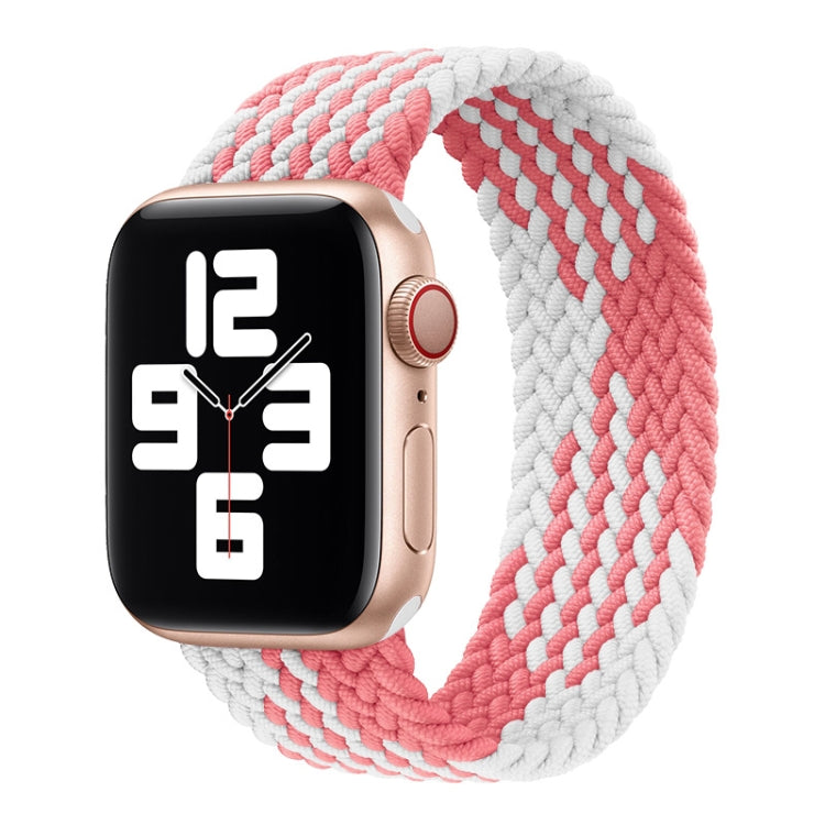 Nylon Single-turn Braided Watch Band For Apple Watch Series 8&7 41mm / SE 2&6&SE&5&4 40mm / 3&2&1 38mm, For Apple Watch Series 8&7 41mm,135mm, For Apple Watch Series 8&7 41mm, 135mm